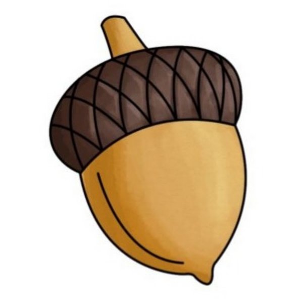 Желуди мультяшные