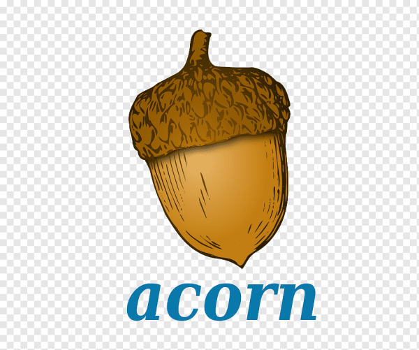 Желуди мультяшные