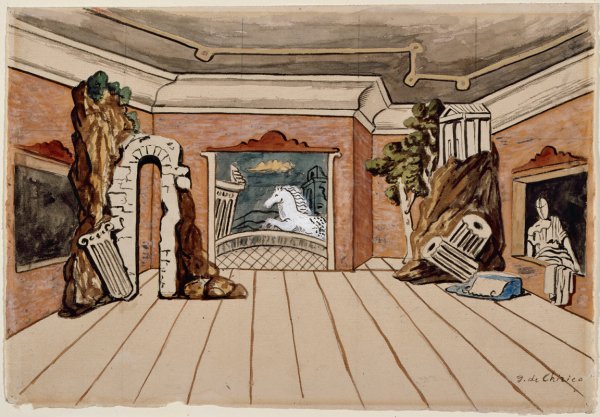 Декорации к балету бал де Кирико