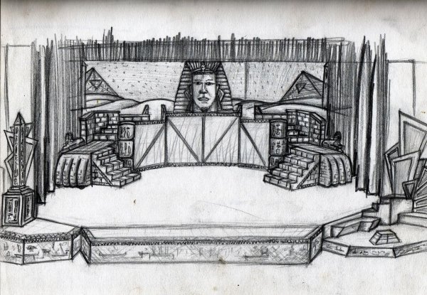 Эскиз театральной декорации