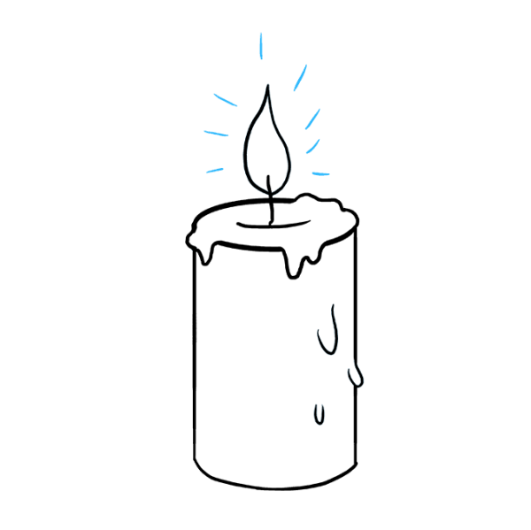Рисование свечой