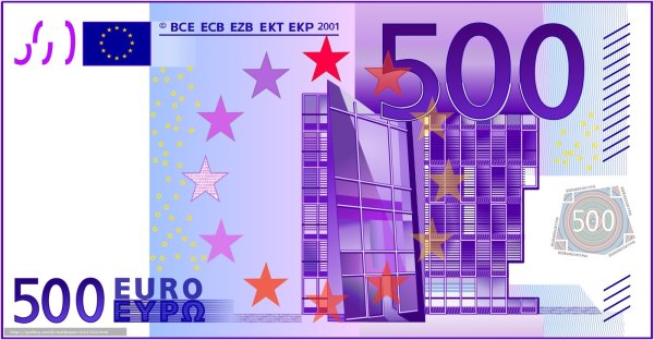 Купюры евро