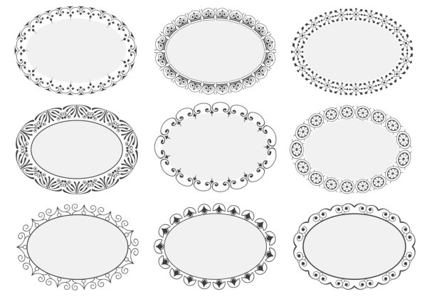 Орнамент в овале