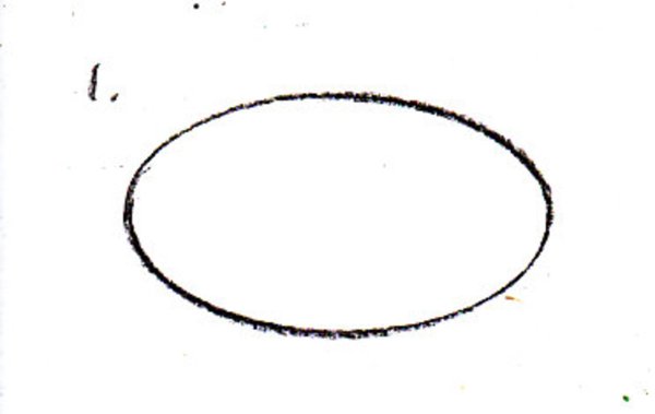 Овал контур для детей