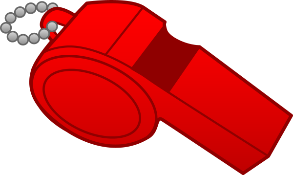 Свисток на белом фоне