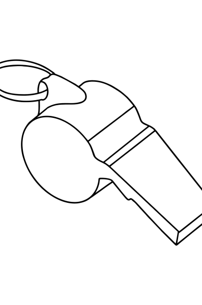 Свисток раскраска