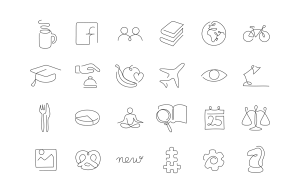 Контурные иконки