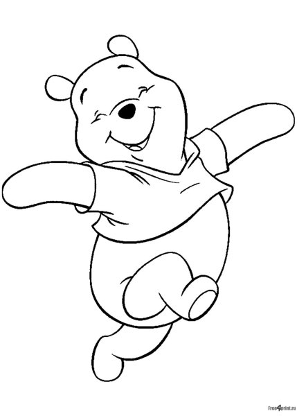 Винни пух Дисней герои раскраска