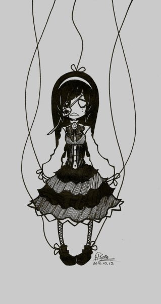 Марионетка эскиз