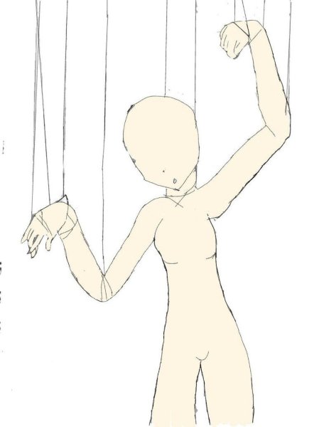 Рука с марионеткой