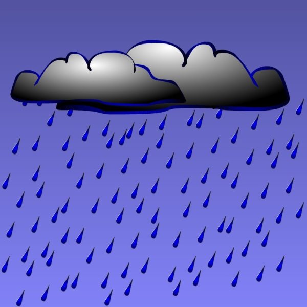 Дождь мультяшный