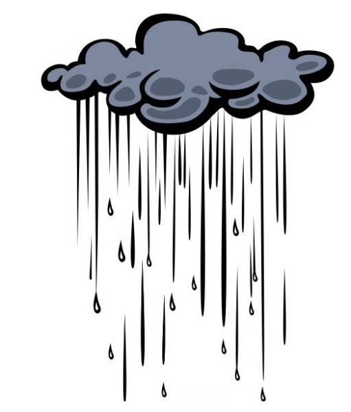 Человек с зонтом рисунок