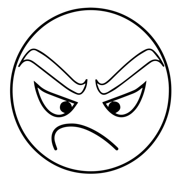 Смайлик раскраска для детей