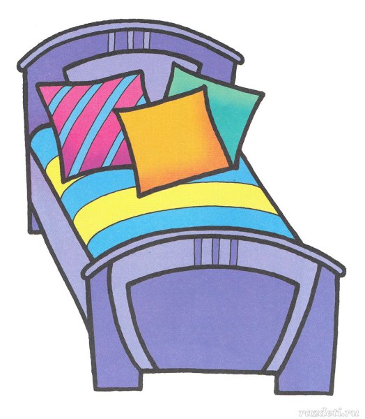 Детская кровать на прозрачном фоне