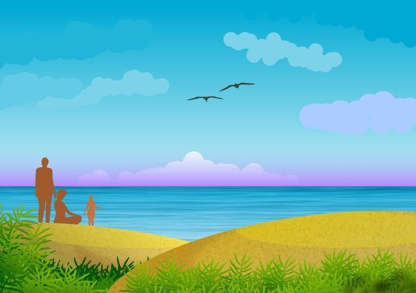 Нарисовать Горизонт