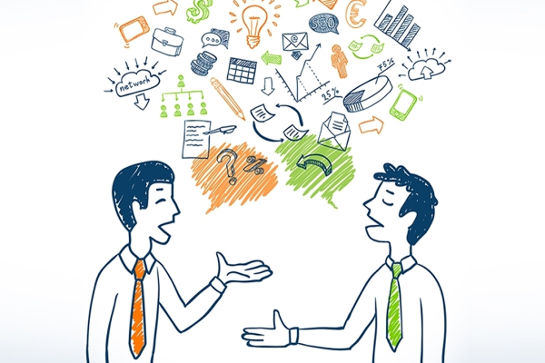 Общение иллюстрация