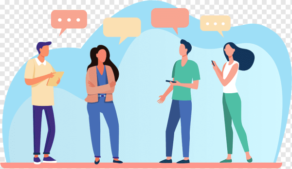 Общение людей иллюстрация