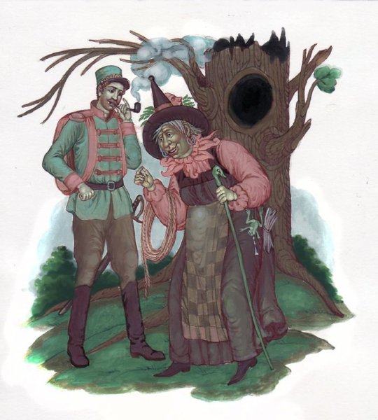 Огниво иллюстрации к сказке