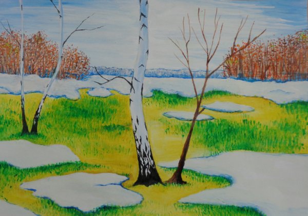 Рисунок на весеннюю тему