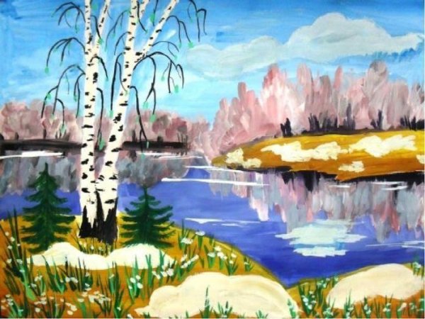 Рисование на тему Весна