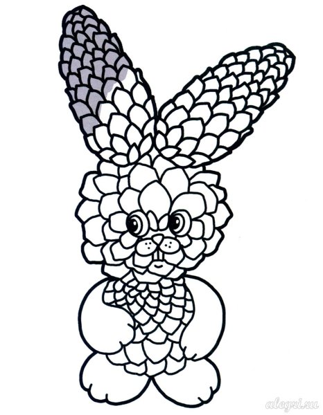 Рисунок из шишек для 1 класса