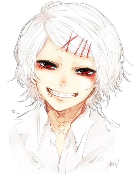 Аниме для срисовки Токийский гуль