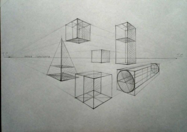 Геометрические фигуры Светотень рисунок
