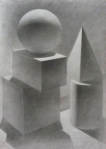 Натюрморт с гипсовым шаром