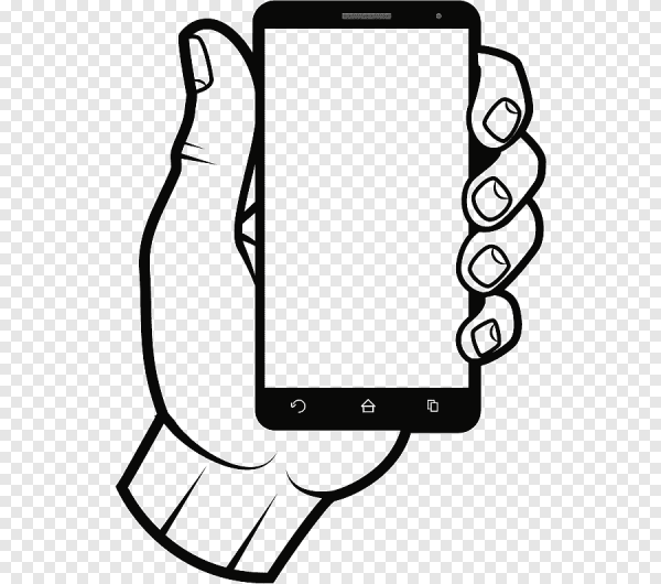 Нарисованный смартфон
