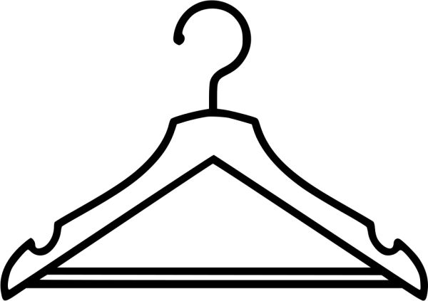 Трафарет вешалки для одежды