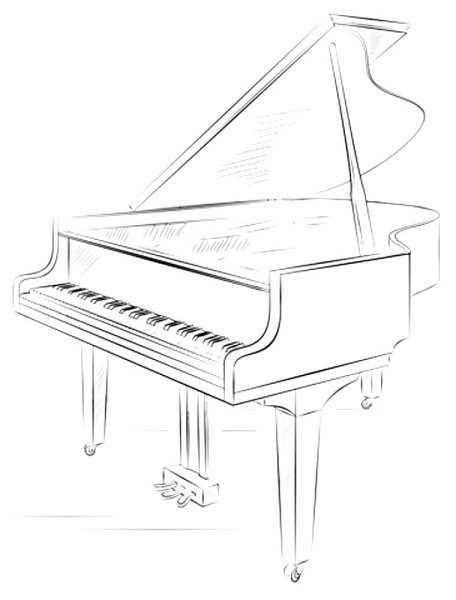 Фортепиано рисунок