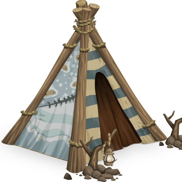 Вигвам индейцев вектор