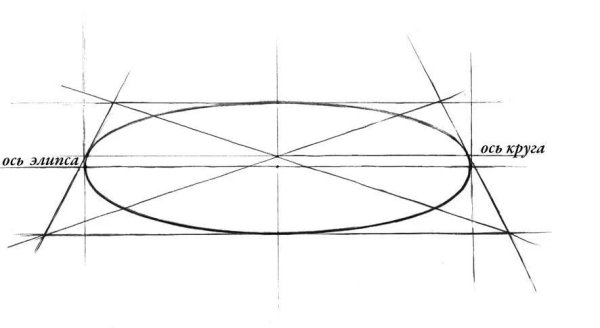 Эллипсы построение Академический рисунок