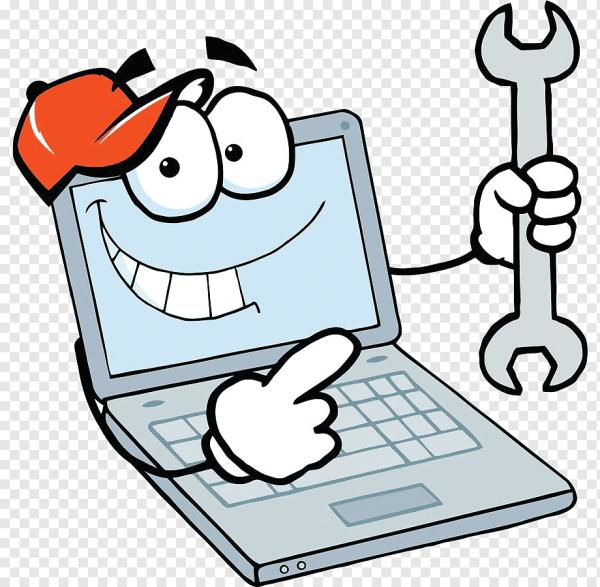 Компьютер мультяшный