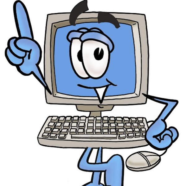 Компьютер мультяшный