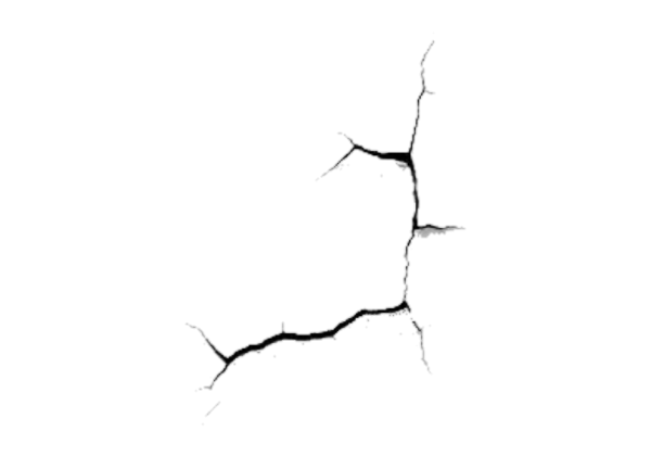 Трещины нарисованные