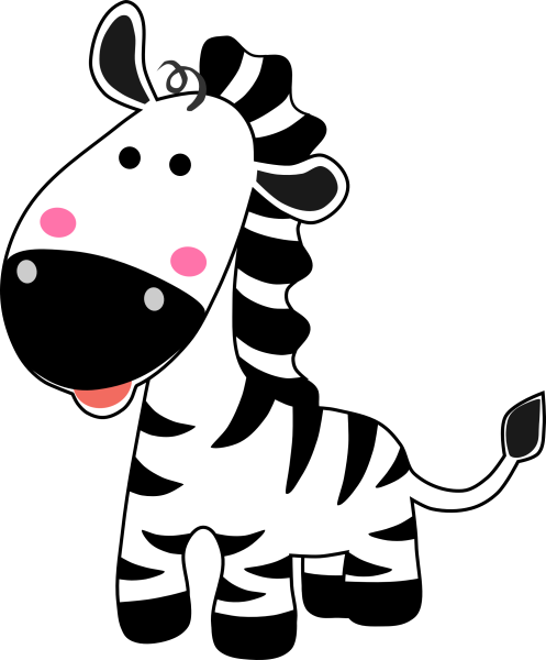 Мультяшные животные Зебра