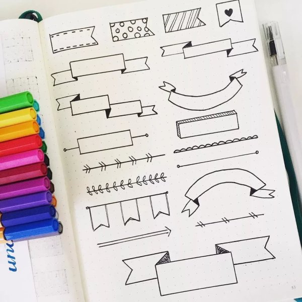 Bullet Journal заголовки