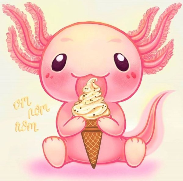 Аксолотль арт