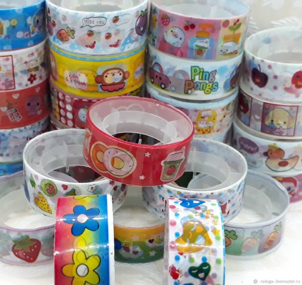 Скотч декоративный широкий