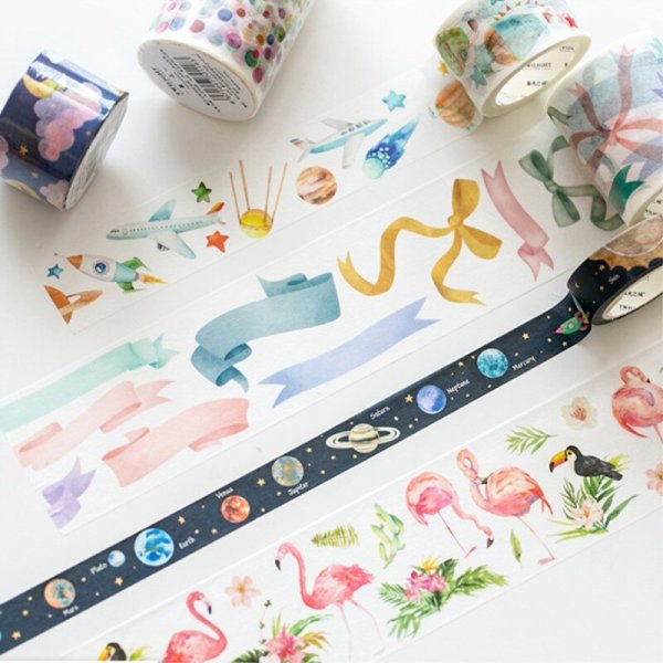 Клейкая лента декоративная голографическая Unibob 15 мм х 5 м