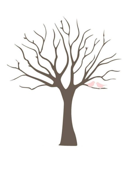 Рисование коры дерева