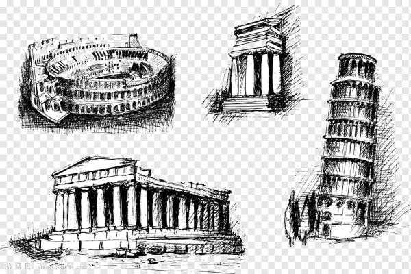 Колизей древней Греции вектор