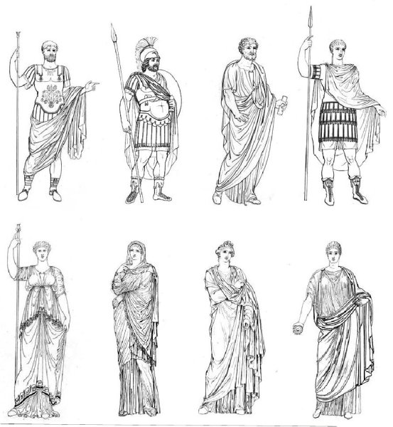 Древний римлянин эскиз