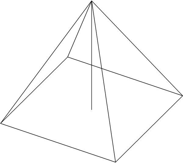 Правильноечетырезхугольна пирамида
