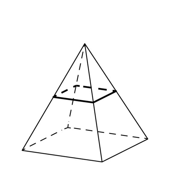 Неправильная четырехугольная пирамида