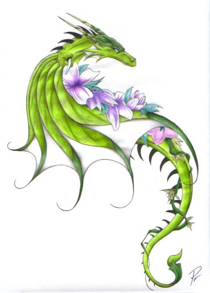 Цветочный дракон