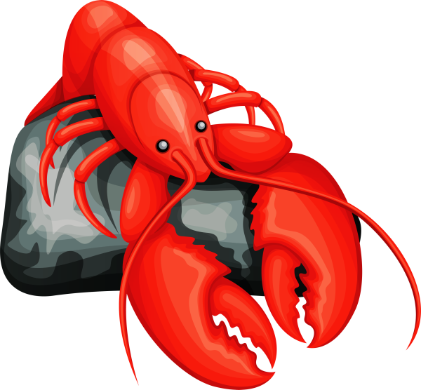 Лобстер мультяшный
