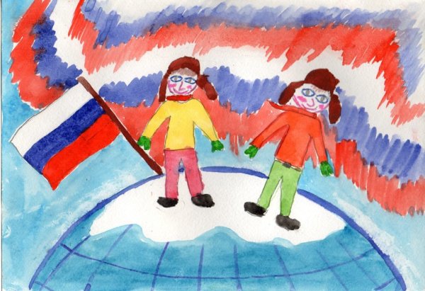 Россия Родина моя рисунок