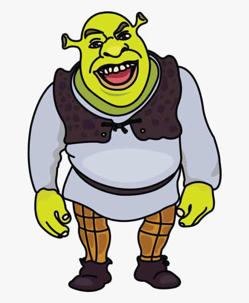 Шрек для срисовки